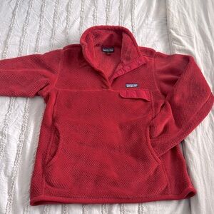 Patagonia Women’s Thick Snap Button Faux Fur Pullover Size S